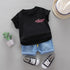 Boys short sleeve suit summer two-piece set